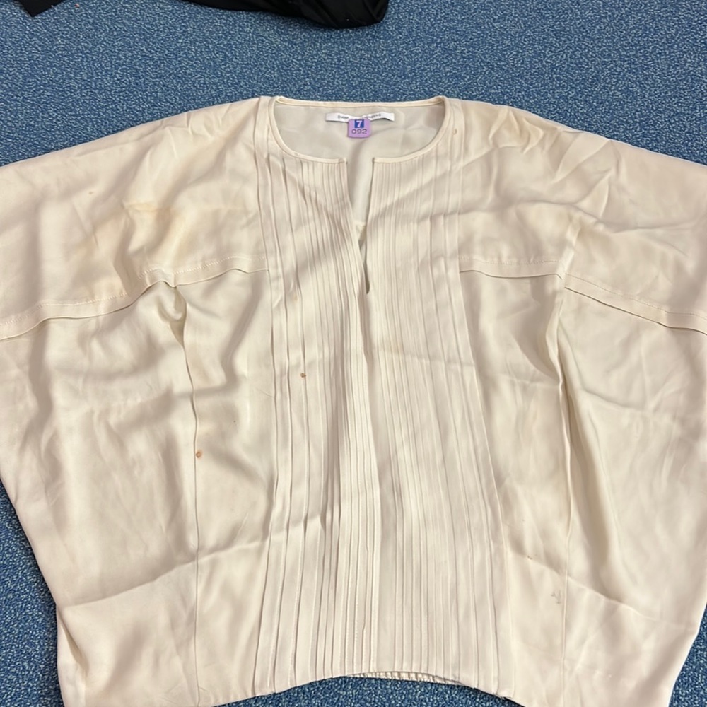 Diane Furstenberg pleaded silk top